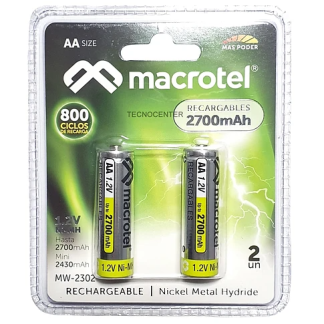 Pilas recargables MACROTEL