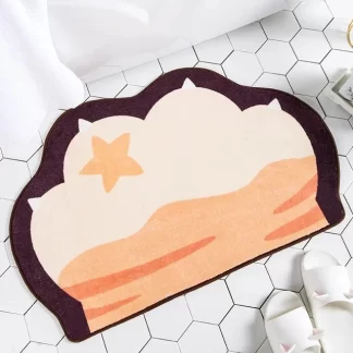 Bajada de Cama Pata de Gato Color Naranjo